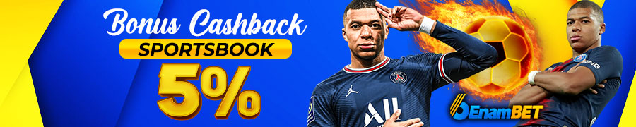 BONUS CASHBACK SPORTBOOK 5%