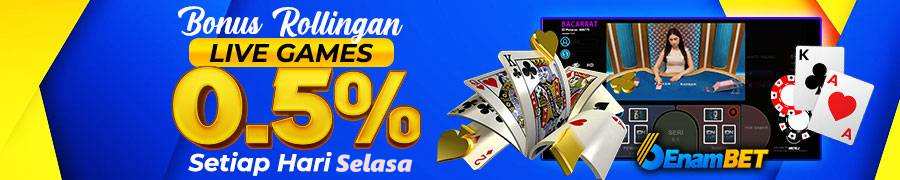 BONUS ROLLINGAN LIVE GAMES 0,5%